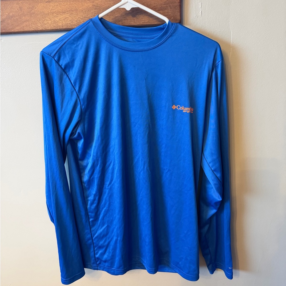 Columbia Men's Vibrant Blue Long Sleeve Tee